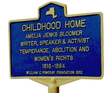 Historic Marker: Amelia Jenks Bloomer