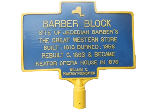 Historic Marker: Barber Block